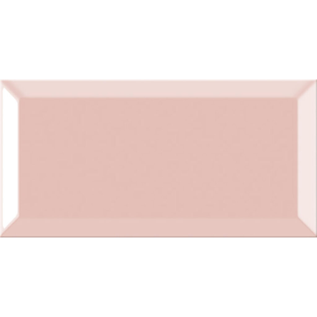 » MetroTile Rosa 10×20 Gloss Bevelled Ceramic